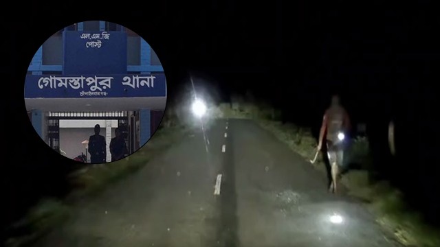 রহনপুর-আড্ডা সড়কে গাছ ফেলে ডাকাতির চেষ্টা, চেকপোস্ট ও পুলিশ বক্স বসানোর দাবী স্থানীয়দের